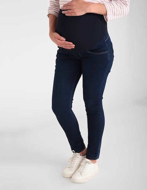 Jeans maternidad skinny corte cadera 1