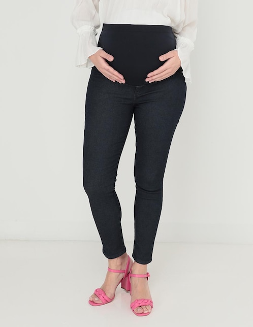 Jeans maternidad skinny corte cadera 1