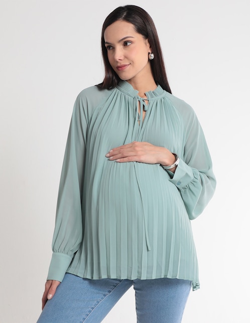 Blusa maternidad manga larga