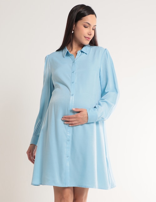 Vestido maternidad corto casual 1