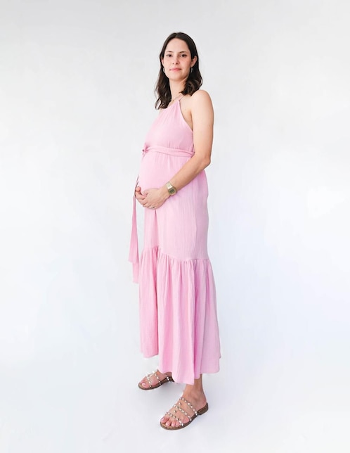 Vestido maternidad midi formal Mum Mx