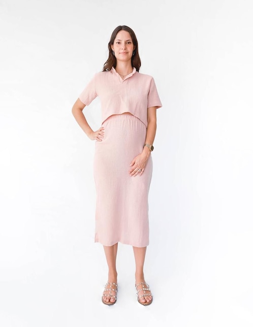 Conjunto maternidad Casual Mum Mx de Algodón 2 piezas