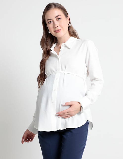 Blusa maternidad manga larga 1