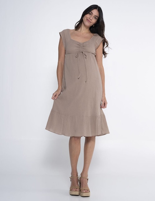 Vestido maternidad 3/4 casual 1