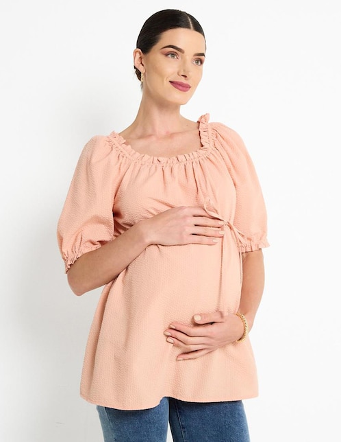 Blusa maternidad manga al codo