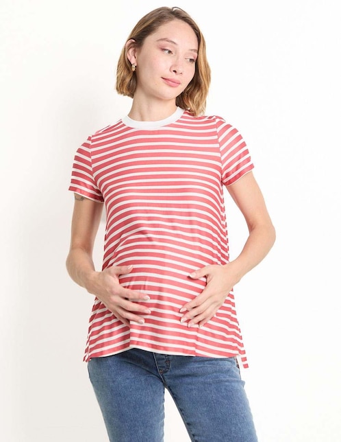 Blusa maternidad manga corta 1