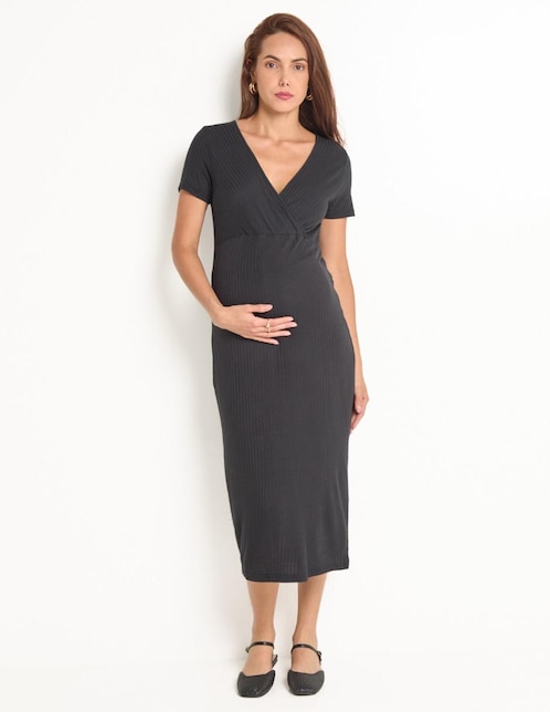 Vestido de maternidad cropped casual Mamalicious