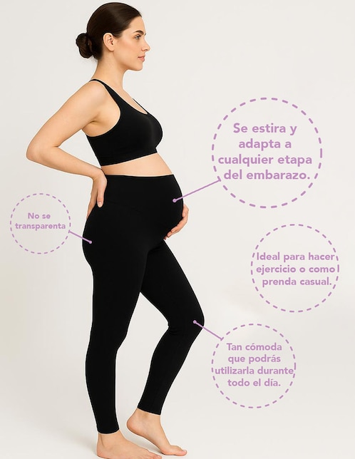 Legging maternidad One to Nine cintura alta con elástico
