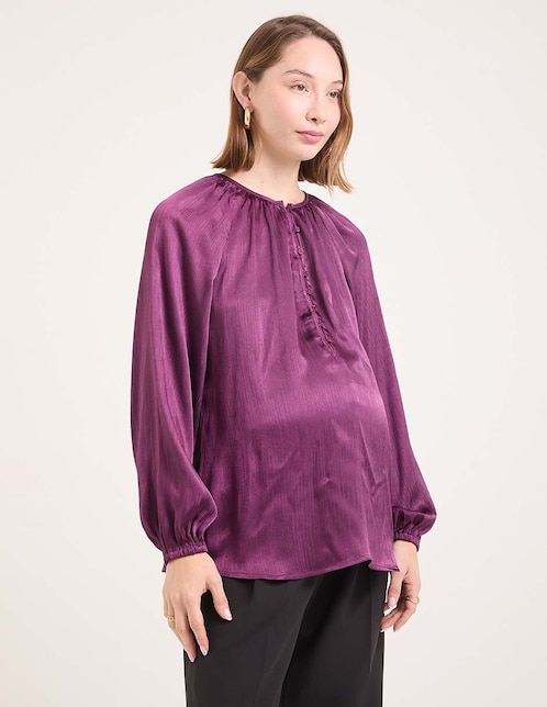 Blusa maternidad manga larga 1