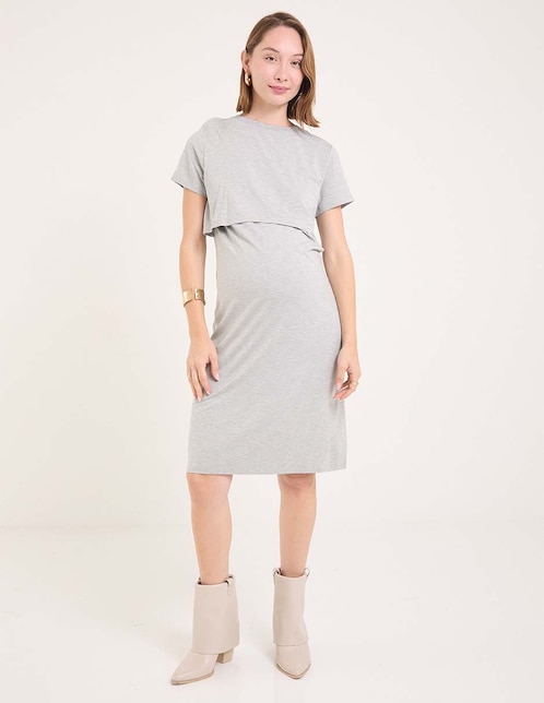 Vestido maternidad 3/4 casual 1