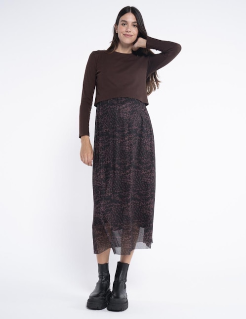Vestido maternidad midi casual 1