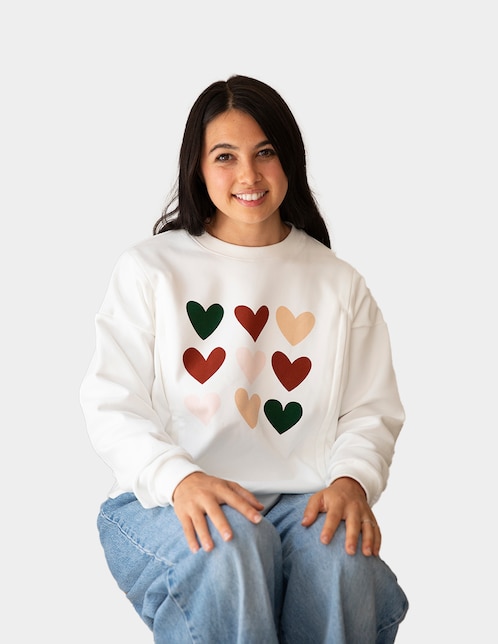 Sudadera maternidad con abertura 1