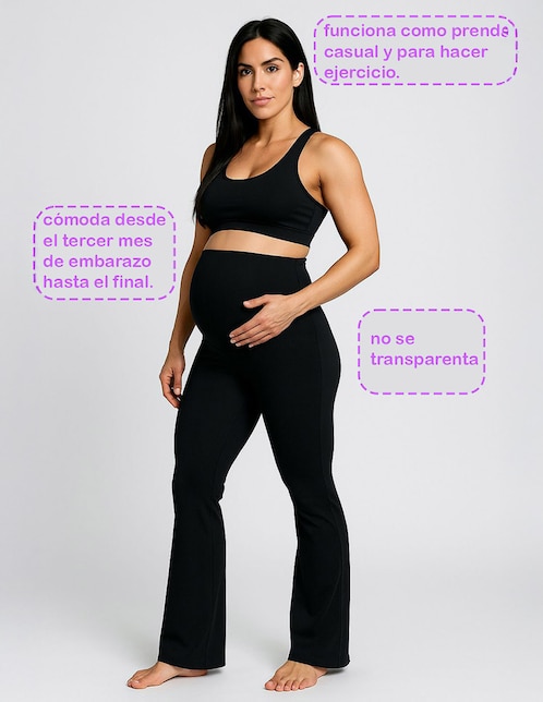 Legging de maternidad One To Nine cintura alta con elástico