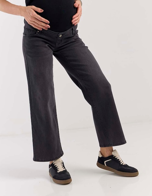 Jeans de maternidad straight cintura alta 1
