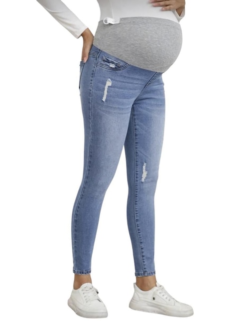 Jeans maternidad skinny Loving Mommy corte cintura