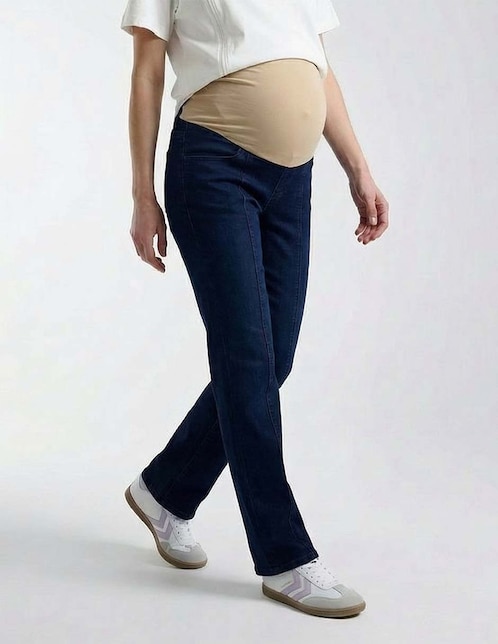 Jeans maternidad slim corte cintura 1