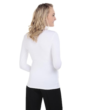 Playera maternidad manga larga One to Nine cuello alto