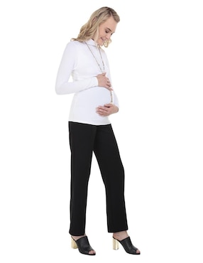 Playera maternidad manga larga One to Nine cuello alto