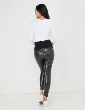 Legging maternidad One to Nine cintura alta con elástico para mujer