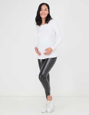 Legging maternidad One to Nine cintura alta con elástico para mujer