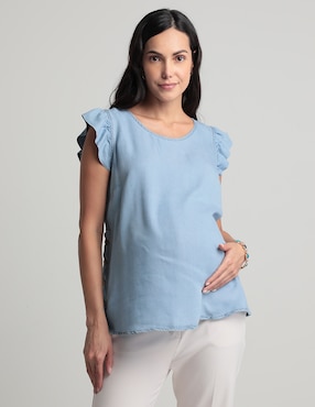 Blusa Maternidad One To Nine Manga Corta