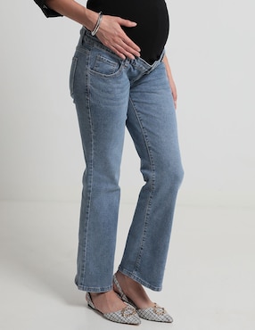 Jeans Maternidad Straight One To Nine Corte Cadera