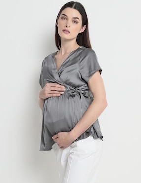 Blusa Maternidad One To Nine Manga Corta