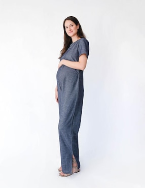 Jumpsuit maternidad Mum Mx casual estampado jaspeado