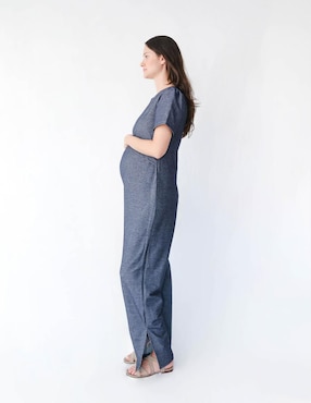 Jumpsuit maternidad Mum Mx casual estampado jaspeado