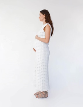 Vestido maternidad midi formal Mum Mx