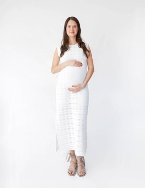 Vestido maternidad midi formal Mum Mx