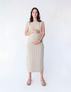Vestido maternidad midi formal Mum Mx
