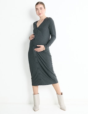 Vestido Maternidad Midi Casual Mamalicious