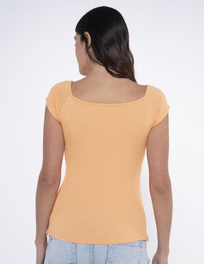 Playera maternidad manga corta Oh Ma! cuello redondo