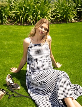 Vestido maternidad midi casual Oh Ma!