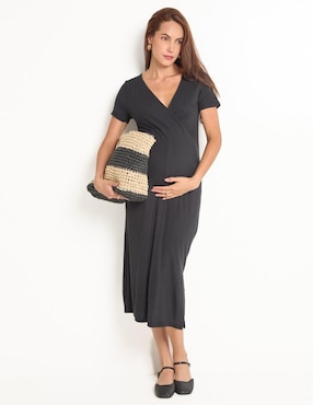 Vestido de maternidad cropped casual Mamalicious