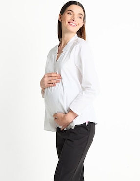 Blusa Maternidad Expecting Essentials Manga Larga