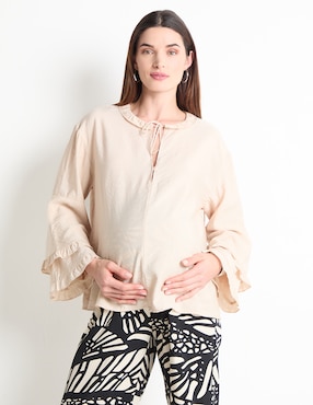 Blusa De Maternidad Expecting Essentials Manga Larga