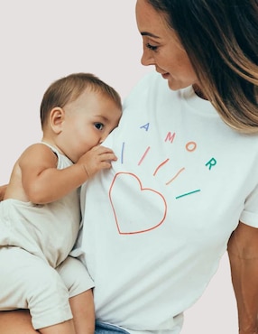 Playera Maternidad Manga Corta Milk It Cuello Redondo