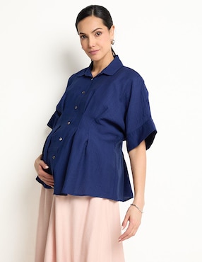 Blusa Maternidad Expecting Essentials Manga Al Codo