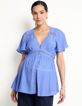 Blusa Maternidad Expecting Essentials Manga Corta