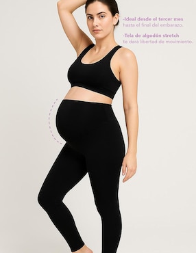 Legging maternidad One to Nine cintura alta con elástico