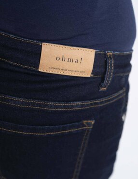 Jeans maternidad straight Oh Ma! corte cintura alta
