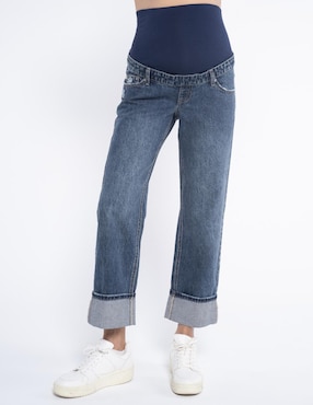 Jeans maternidad stright Oh Ma! corte cintura alta