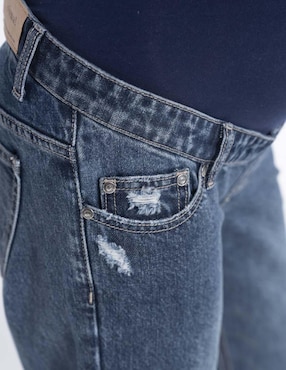 Jeans maternidad stright Oh Ma! corte cintura alta