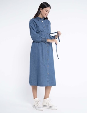 Vestido maternidad midi casual Oh Ma!