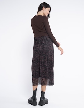 Vestido maternidad midi casual Oh Ma!