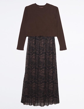 Vestido maternidad midi casual Oh Ma!
