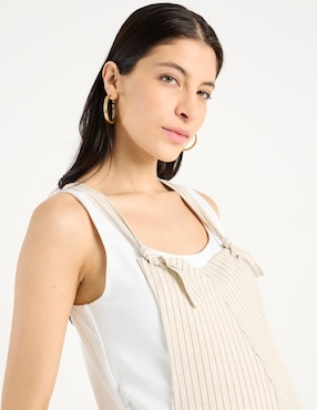 Overol maternidad One to Nine casual estampado a rayas