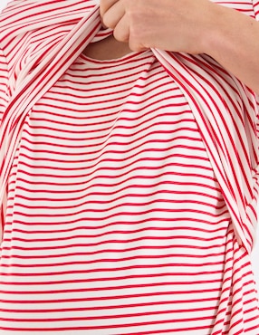 Playera maternidad manga corta One to Nine cuello redondo